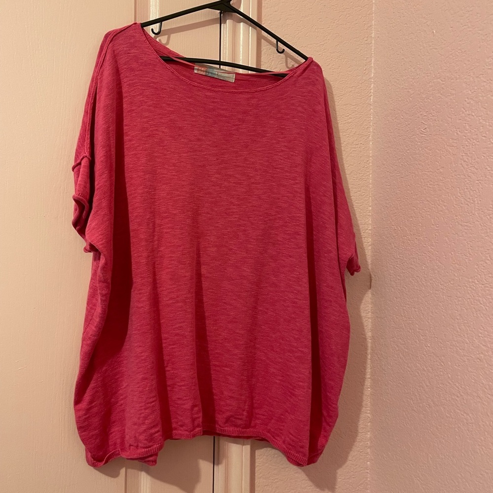 Free People Beach Pink Tunic Top